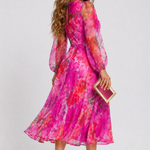 Floral Midi Dress | Elegant Wedding Guest Dresses | Flattering A-Line Summer Style 4