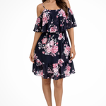 Floral Mini Dress | Off-Shoulder Summer Sundress | Romantic Lightweight Ruffled Design 2