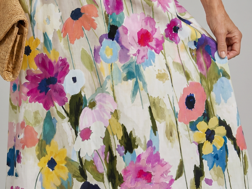 Floral Print Dress | Comfortable Midi Summer Dress | Relaxed Fit Casual Style 2