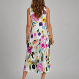 Floral Print Dress | Comfortable Midi Summer Dress | Relaxed Fit Casual Style 4