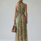 Floral Print Midi Dress | Elegant Summer Dress for Wedding Guests and Cocktail Parties 2