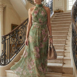 Floral Print Midi Dress | Elegant Summer Dress for Wedding Guests and Cocktail Parties 4