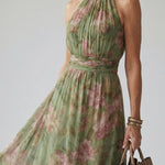 Floral Print Midi Dress | Elegant Summer Dress for Wedding Guests and Cocktail Parties 5