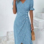 Floral V-Neck Dress | Elegant Summer Dresses for Effortless Style 1
