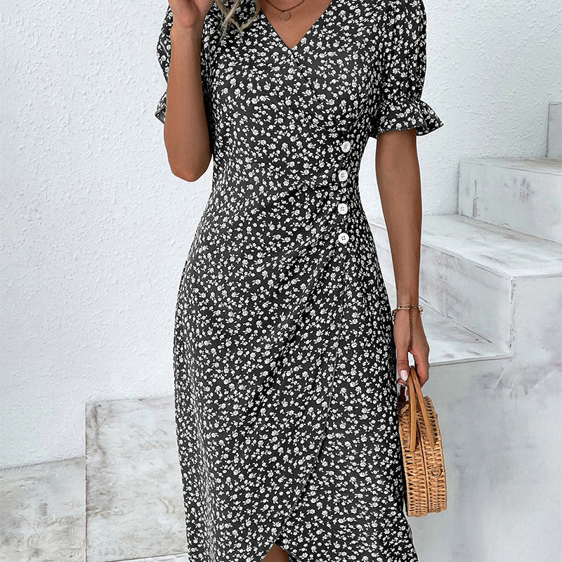 Floral V-Neck Dress | Elegant Summer Dresses for Effortless Style 2