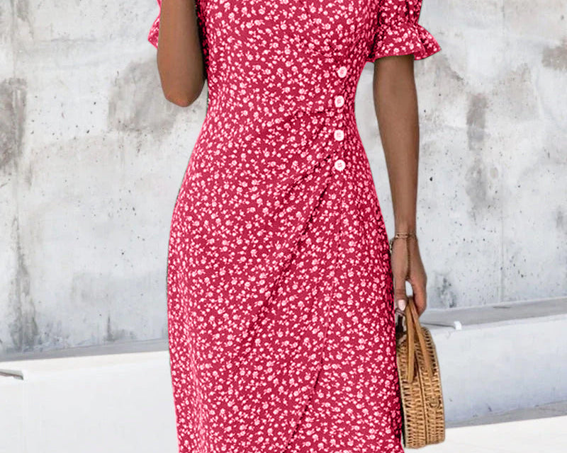 Floral V-Neck Dress | Elegant Summer Dresses for Effortless Style 3