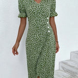 Floral V-Neck Dress | Elegant Summer Dresses for Effortless Style 7
