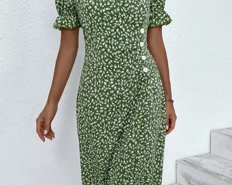 Floral V-Neck Dress | Elegant Summer Dresses for Effortless Style 7