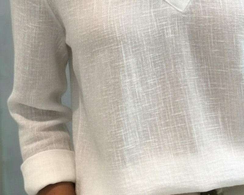 Fluid Top | Asymmetrical Blouse for Women | Elegant Draped Design 1