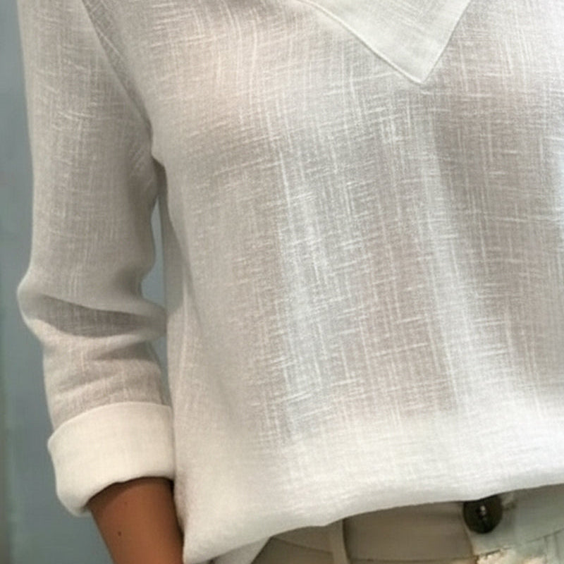 Fluid Top | Asymmetrical Blouse for Women | Elegant Draped Design 1