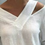 Fluid Top | Asymmetrical Blouse for Women | Elegant Draped Design 2