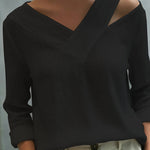 Fluid Top | Asymmetrical Blouse for Women | Elegant Draped Design 3