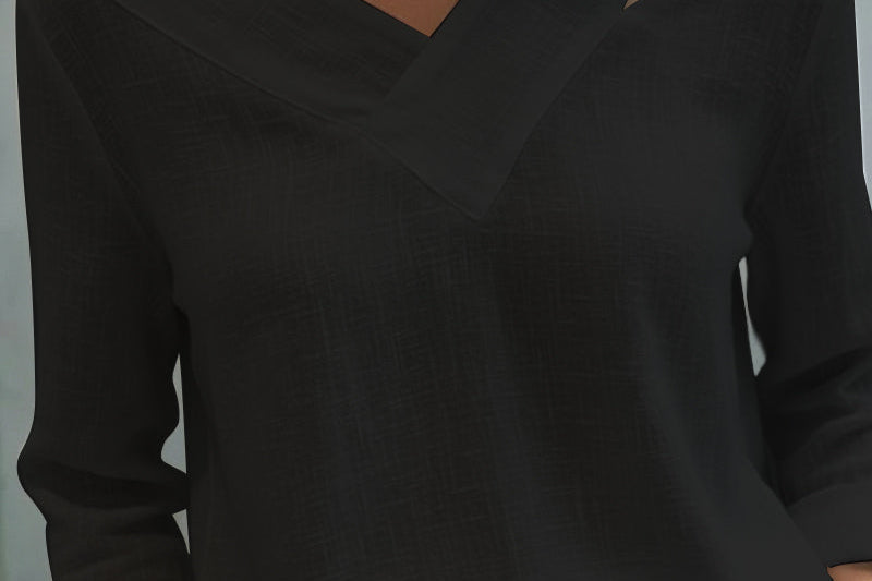Fluid Top | Asymmetrical Blouse for Women | Elegant Draped Design 3