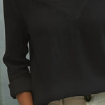 Fluid Top | Asymmetrical Blouse for Women | Elegant Draped Design 4