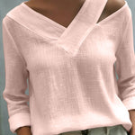 Fluid Top | Asymmetrical Blouse for Women | Elegant Draped Design 6