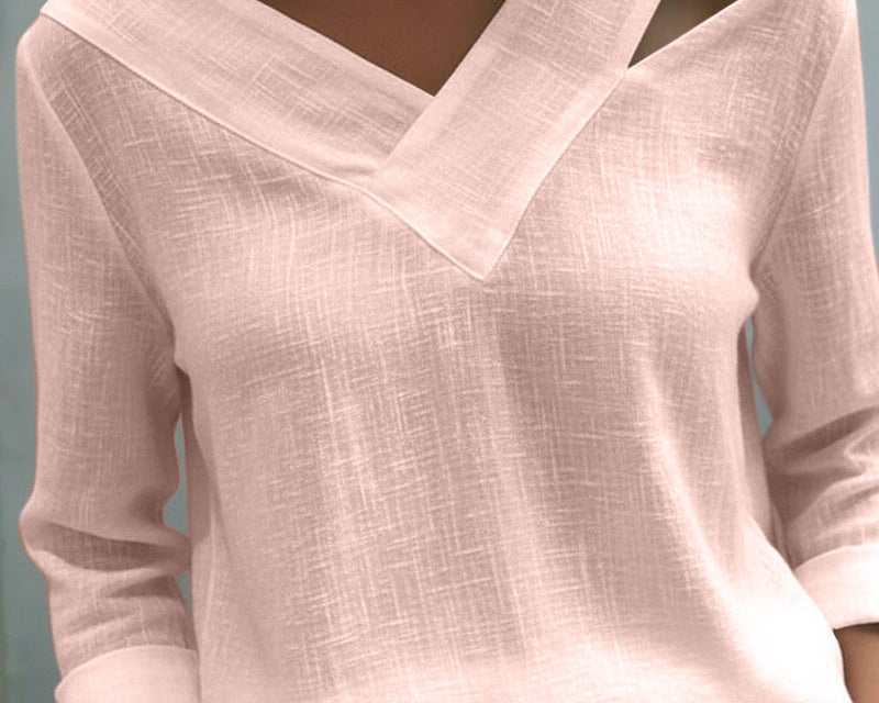 Fluid Top | Asymmetrical Blouse for Women | Elegant Draped Design 6
