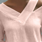 Fluid Top | Asymmetrical Blouse for Women | Elegant Draped Design 7