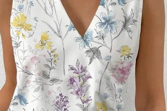 Women's V-Neck Summer Top | Lightweight Breathable Casual Blouse
