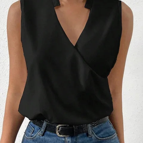 Women's V-Neck Summer Top | Lightweight Breathable Casual Blouse