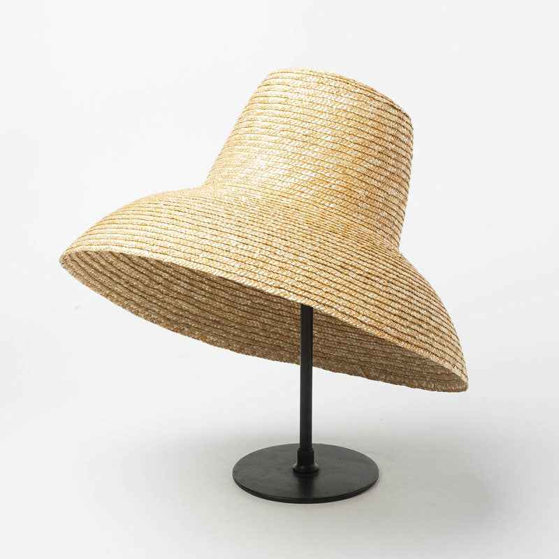 Hat | Vintage High Top Straw Sunshade | Stylish Summer Accessory 0