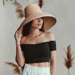 Hat | Vintage High Top Straw Sunshade | Stylish Summer Accessory 2