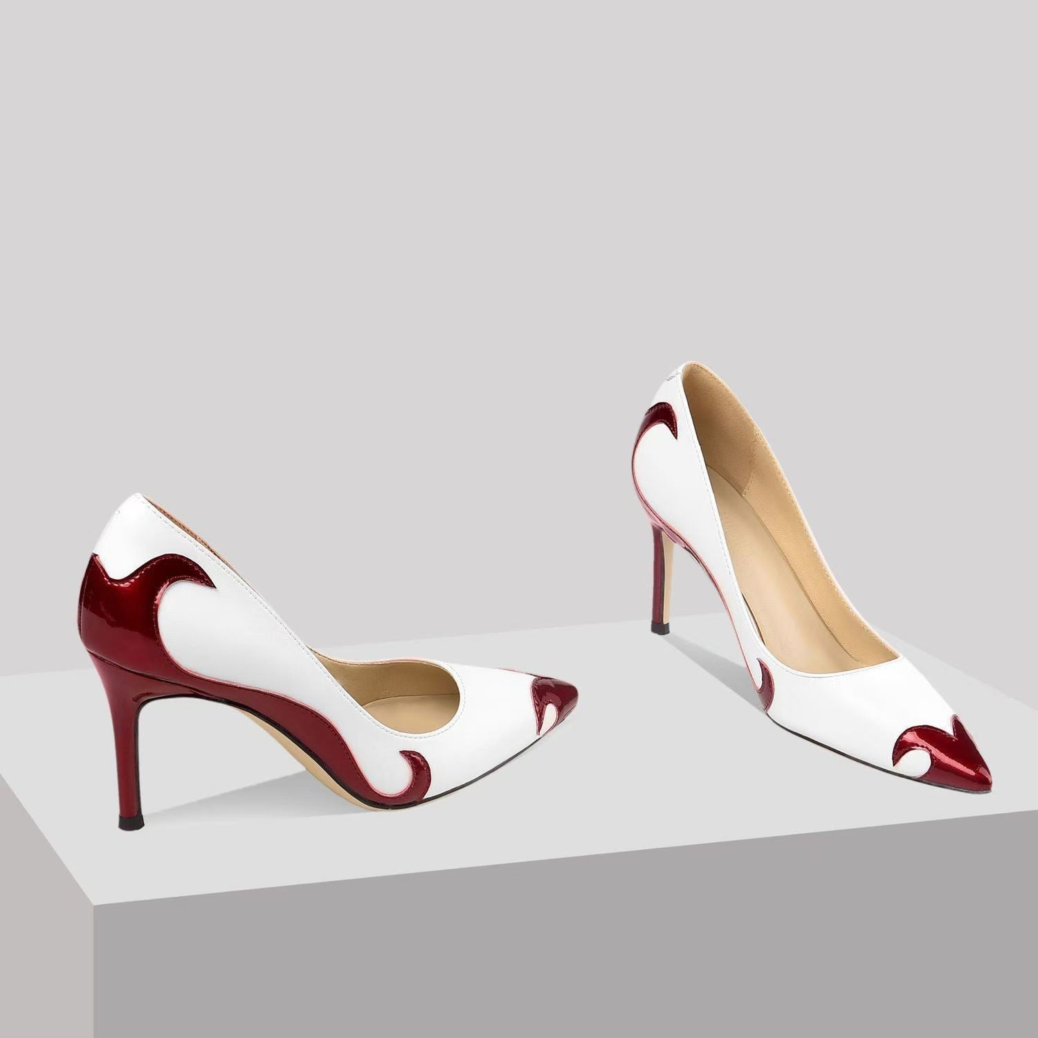 Heels | Sculpted Pointed Toe Slip-On Footwear | Elegant Stylish Stiletto Design 7