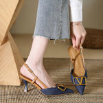 Heels | Slingback Wedding Guest Shoes | Elegant Chic Pointed Toe 2