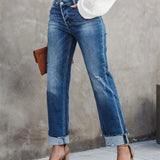 High-Waisted Flared Trousers | Stylish Comfortable Casual Jeans 1