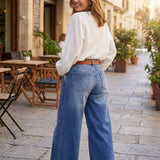 High-Waisted Jeans | Retro Wide Leg Baggy Casual Pants 7
