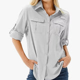 Hiking Shirt | Breathable Long Sleeve Hiking Shirt | Comfortable Moisture Wicking Outdoor Top 1