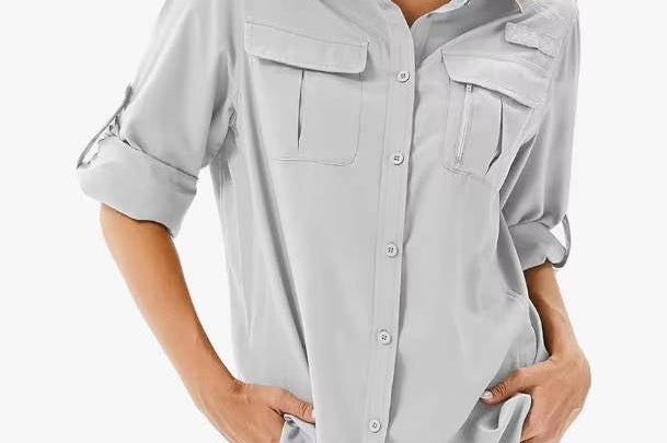 Hiking Shirt | Breathable Long Sleeve Hiking Shirt | Comfortable Moisture Wicking Outdoor Top 1