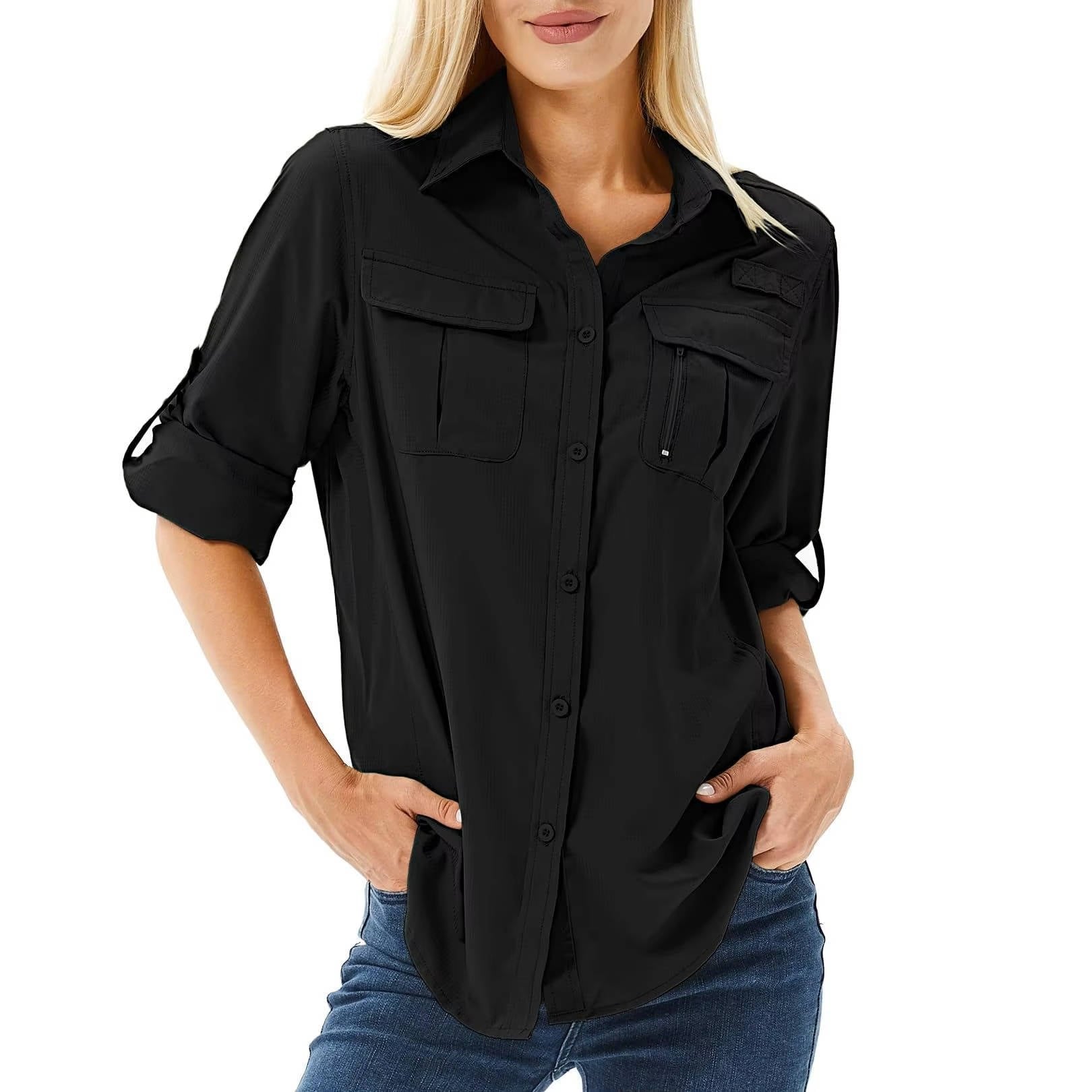 Hiking Shirt | Breathable Long Sleeve Hiking Shirt | Comfortable Moisture Wicking Outdoor Top 3