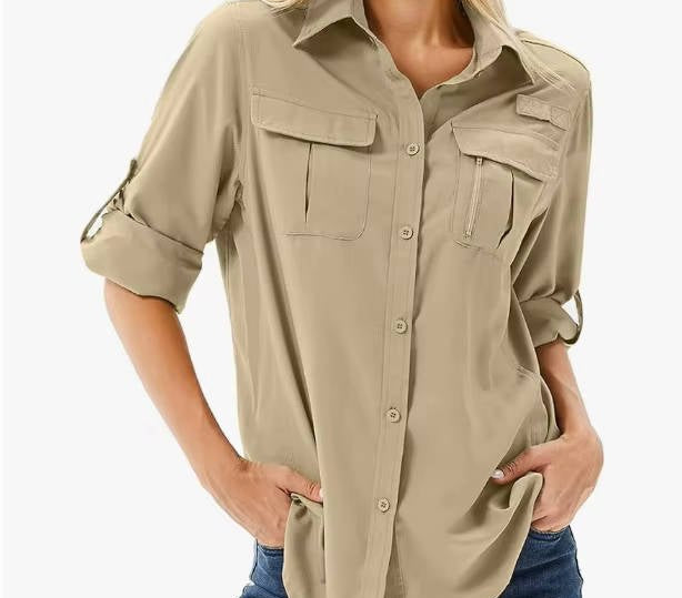 Hiking Shirt | Breathable Long Sleeve Hiking Shirt | Comfortable Moisture Wicking Outdoor Top 5