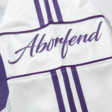 Jersey Top | Oversized Sporty Long Sleeve V-Neck with Trendy Print 3