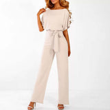 Jumpsuit | Casual Short Sleeve Summer Outfit | Comfortable Stylish 0