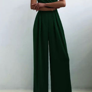 Jumpsuit | Elegant Wide-Leg Evening Wear with Sophisticated Neckline 1