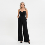 Jumpsuit | Elegant Wide-Leg Evening Wear with Sophisticated Neckline 5