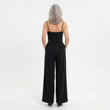Jumpsuit | Elegant Wide-Leg Evening Wear with Sophisticated Neckline 6