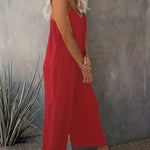 Jumpsuit | Spaghetti Strap Wide Leg One-Piece Stylish Design 4