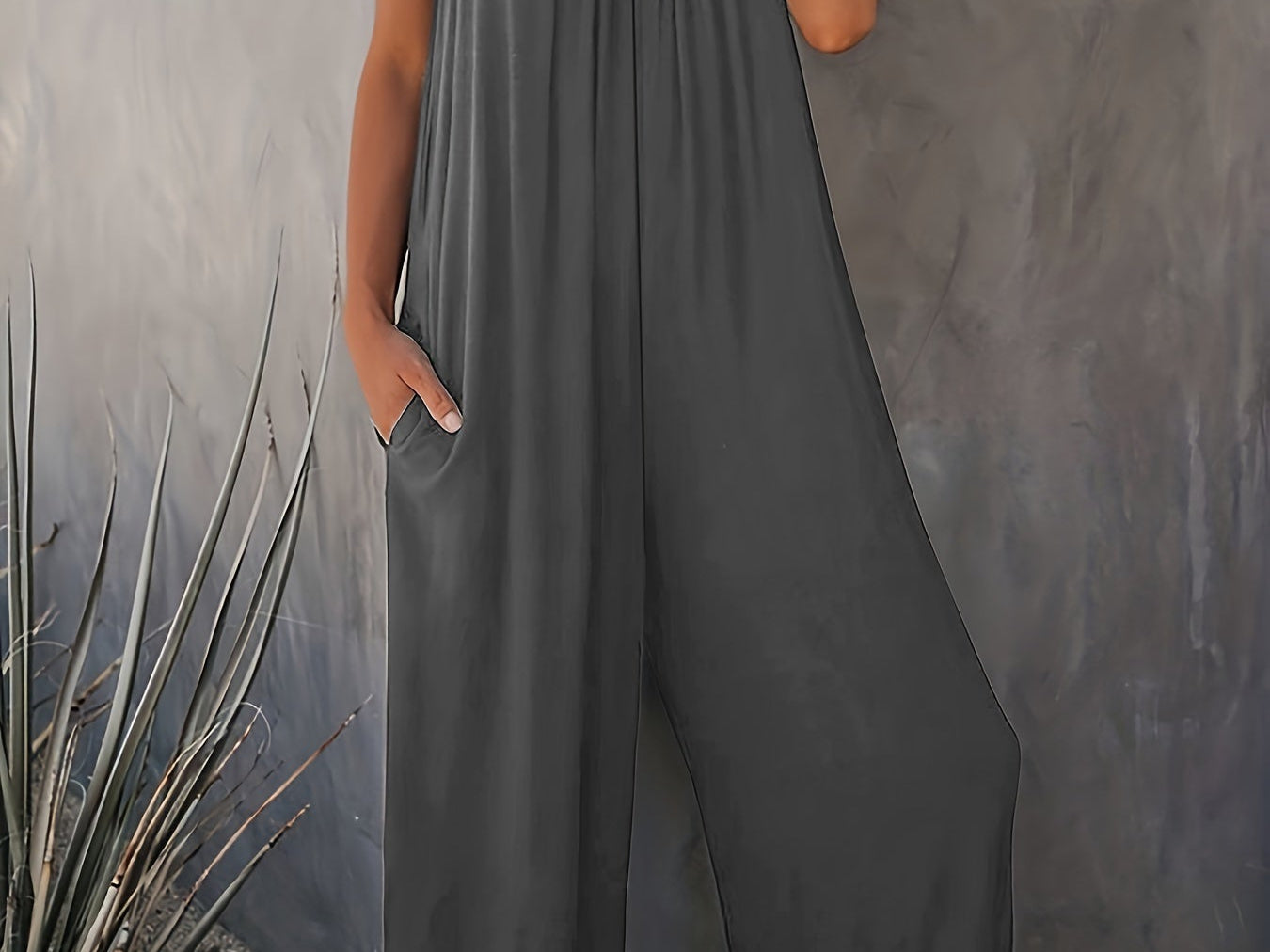Jumpsuit | Spaghetti Strap Wide Leg One-Piece Stylish Design 6