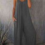 Jumpsuit | Spaghetti Strap Wide Leg One-Piece Stylish Design 6