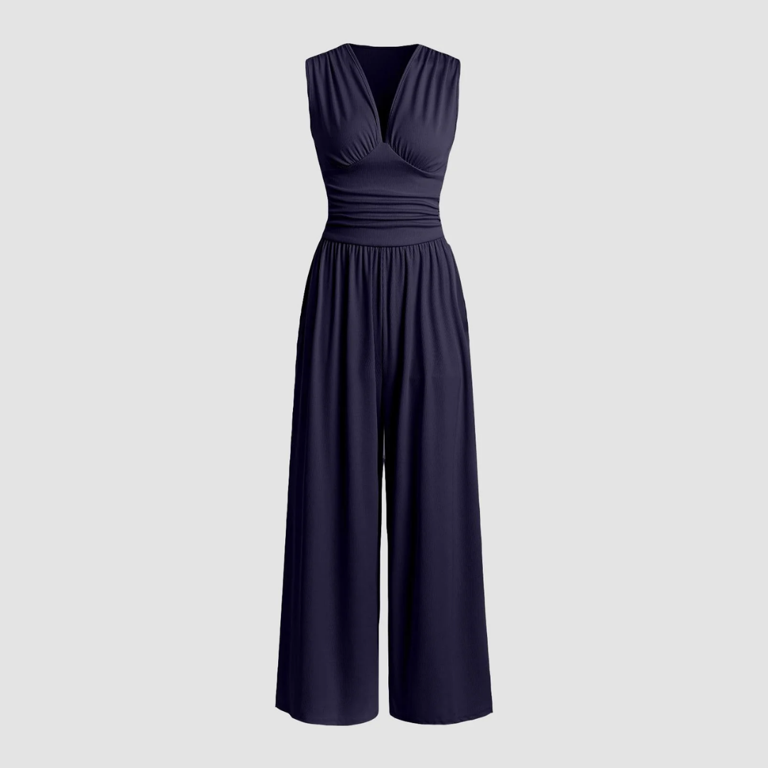 Jumpsuit | Wide Leg Sleeveless Elegant Design 4