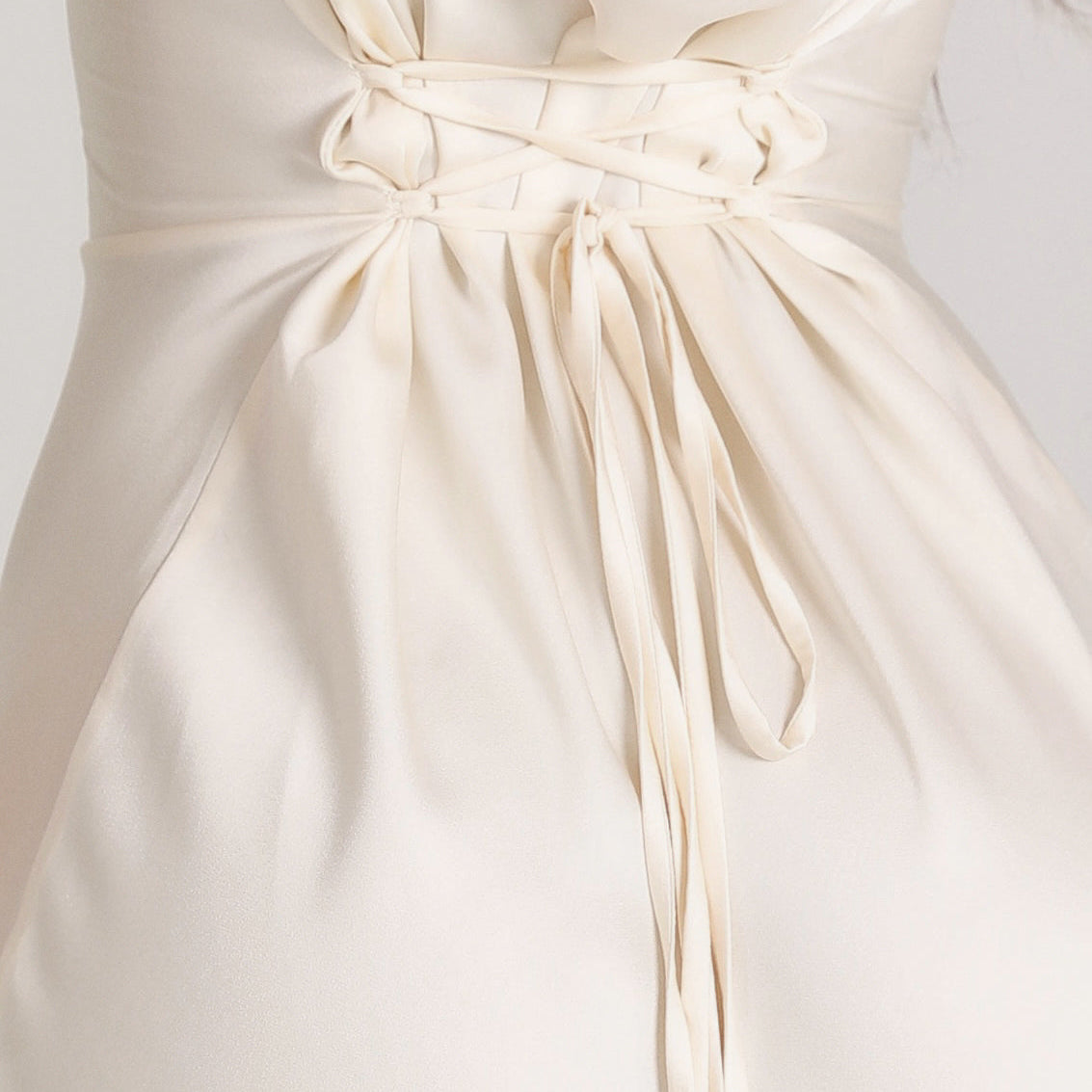 Long Sleeve Maxi Dress - White detail
