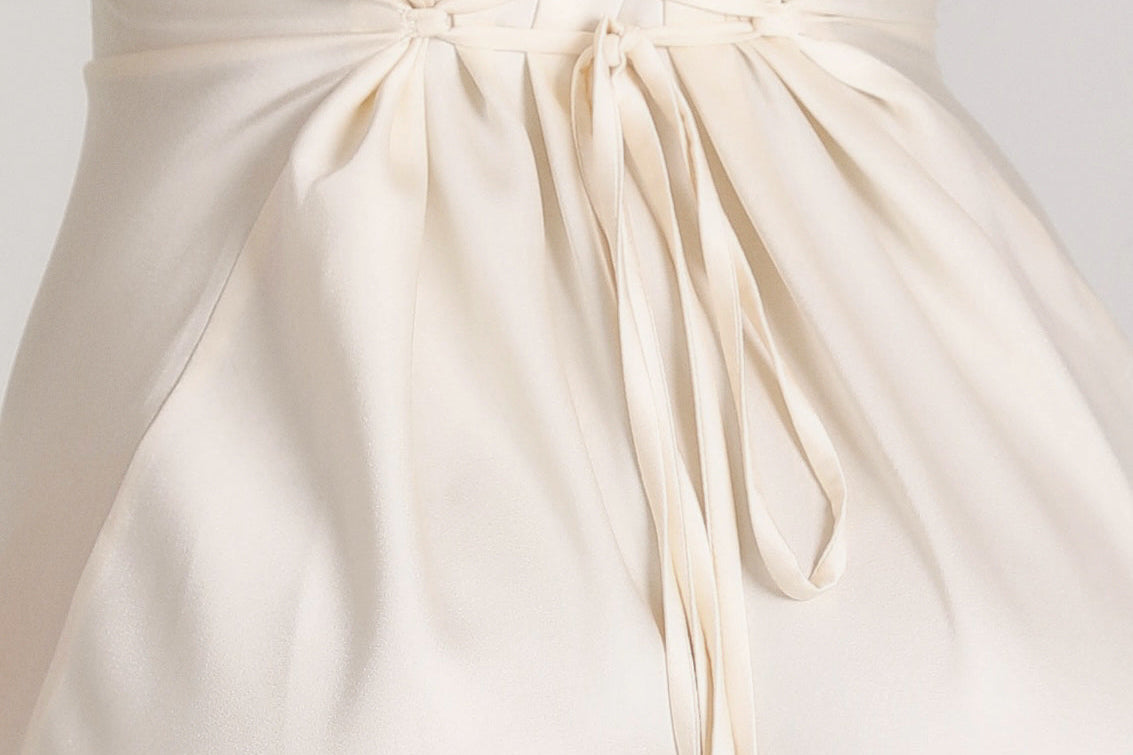Long Sleeve Maxi Dress - White detail