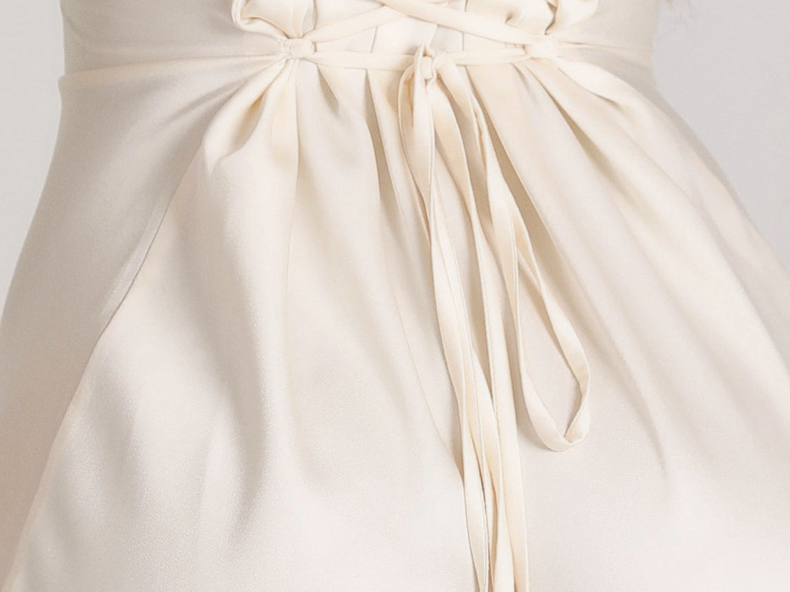 Long Sleeve Maxi Dress - White detail