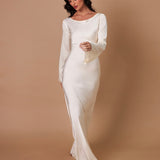 Long Sleeve Maxi Dress back