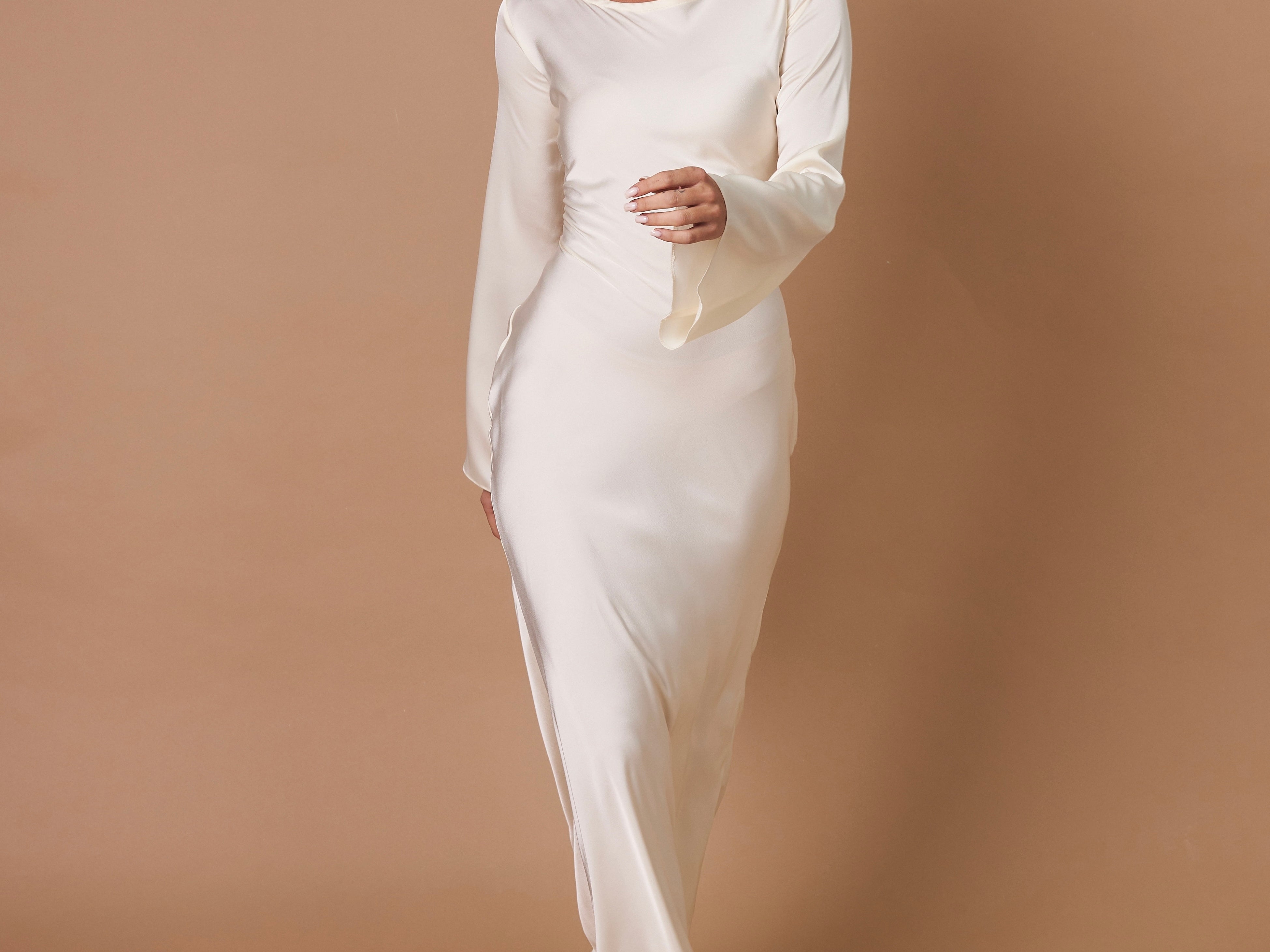 Long Sleeve Maxi Dress back