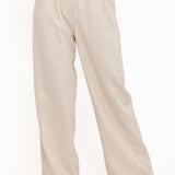 Linen Pants | High-Rise Pleated Casual Trousers 2