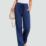 Linen Pants | Wide Leg Summer Trousers Comfortable Elegant 0