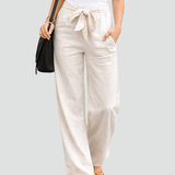 Linen Pants | Wide Leg Summer Trousers Comfortable Elegant 3